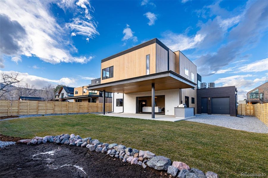 Exterior details and patio area of a home in , Boulder (Image 3). Exterior details and patio area of a home in , Boulder (Image 3).