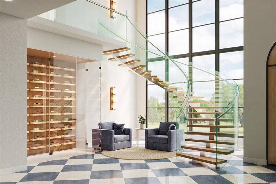 Furnished interior view inside a new home in , Woodway (Image 8). Furnished interior view inside a new home in , Woodway (Image 8).