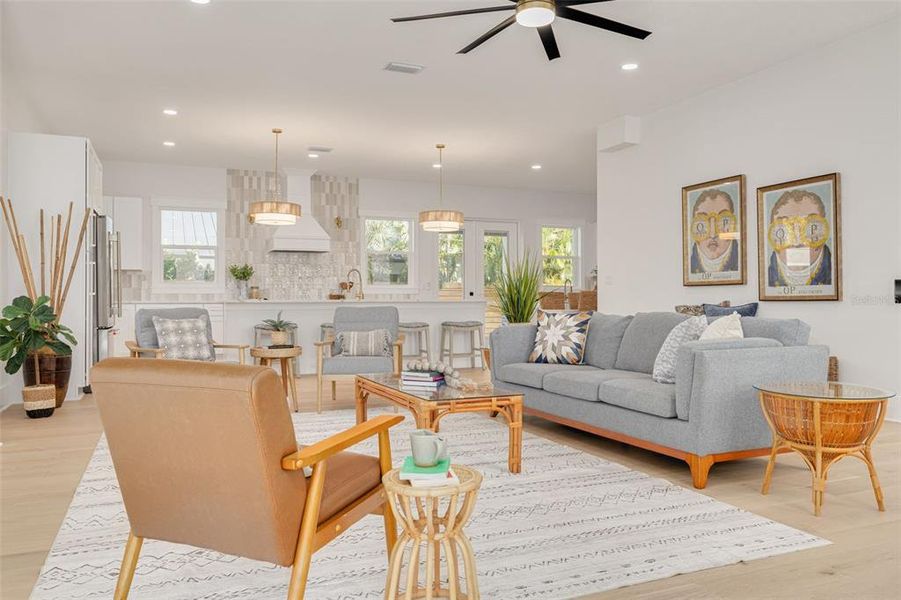 Furnished interior view inside a new home in , St. Petersburg (Image 10).