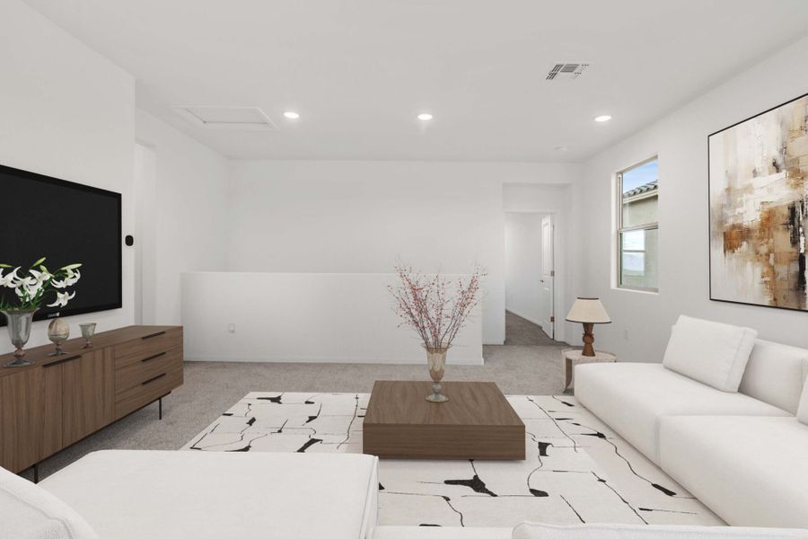 Furnished interior view inside a new home in Oasis At Rocking K, Vail (Image 8).