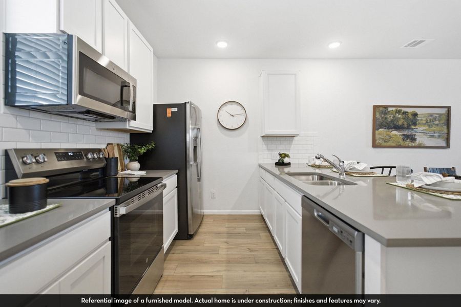 Furnished interior view inside a new home in Municipal Drive Townhomes, Leander (Image 16).