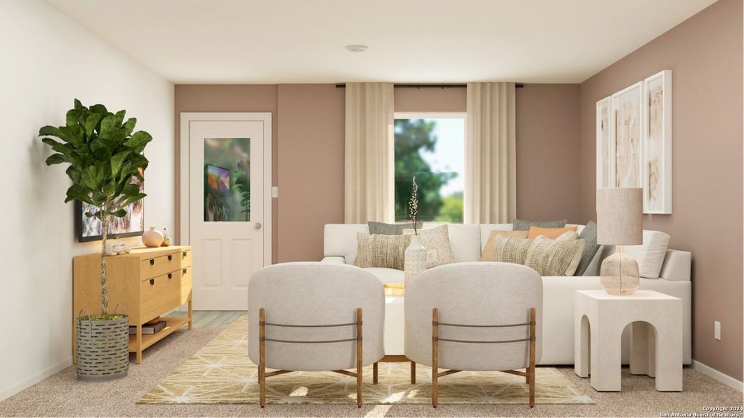 Furnished interior view inside a new home in Ruby Crossing, San Antonio (Image 7).