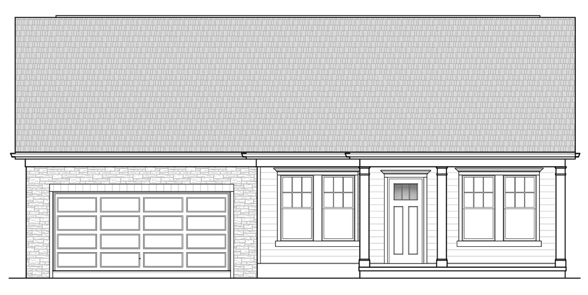 The lovely Stuart plan features clean lines, craftsman features, and a finished basement.