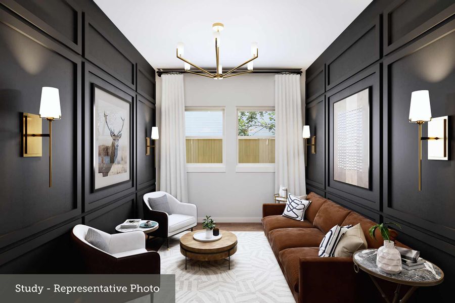 Furnished interior view inside a new home in Monterra - Gardens, Fate (Image 3).