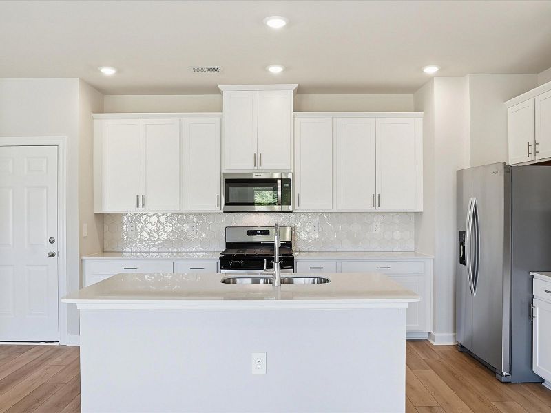 Furnished interior view inside a new home in Village at White Pine, Pendleton (Image 3). Furnished interior view inside a new home in Village at White Pine, Pendleton (Image 3).