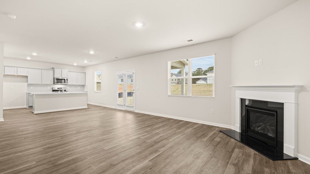 Representative unfurnished interior of a home built from the Galen by D.R. Horton in Champion's Run, Lithonia (Image 19).