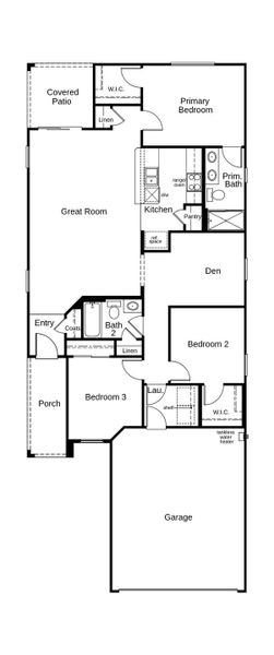 2D floor plan layout of this home in Mandarina Reserve, Marana, AZ (Image 2). 2D floor plan layout of this home in Mandarina Reserve, Marana, AZ (Image 2).