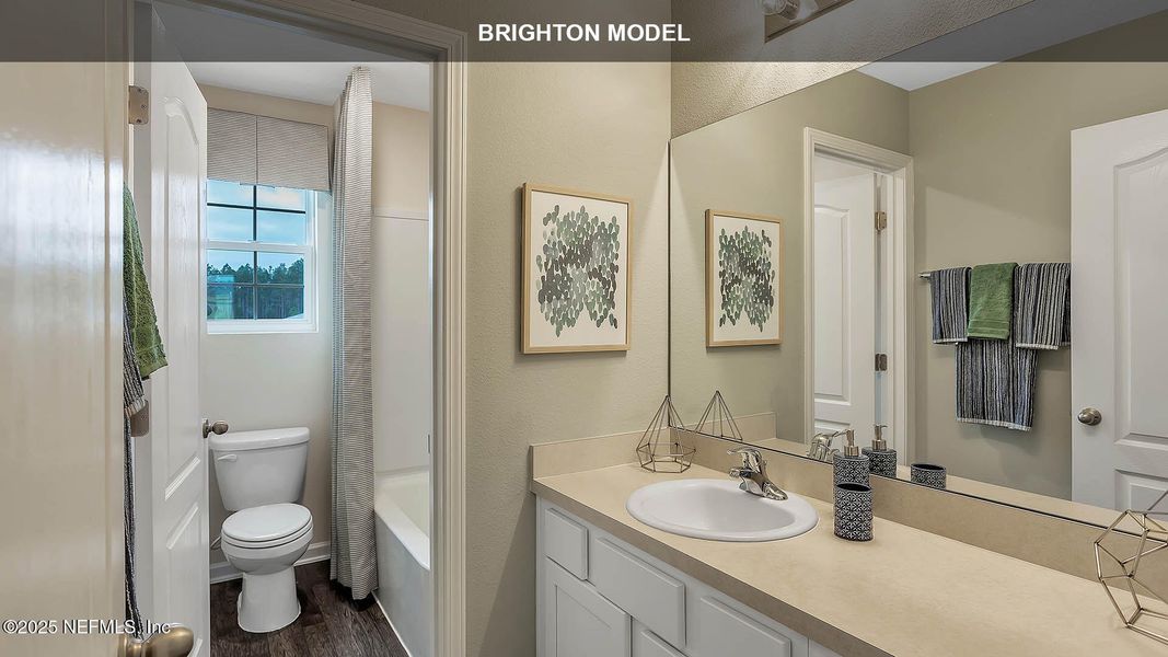 Furnished interior view inside a new home in The Arbors, Jacksonville (Image 37). Furnished interior view inside a new home in The Arbors, Jacksonville (Image 37).