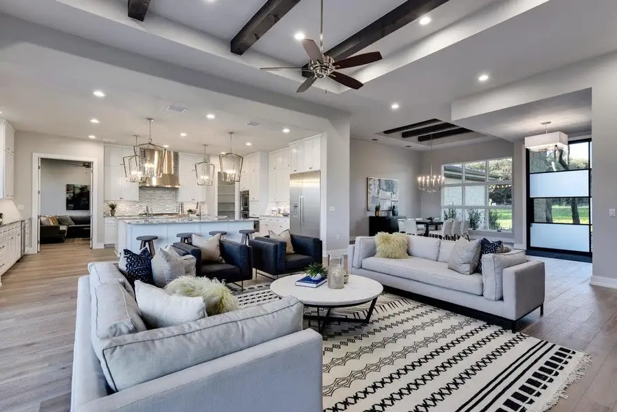 Furnished interior view inside a new home in , Dripping Springs (Image 11). Furnished interior view inside a new home in , Dripping Springs (Image 11).