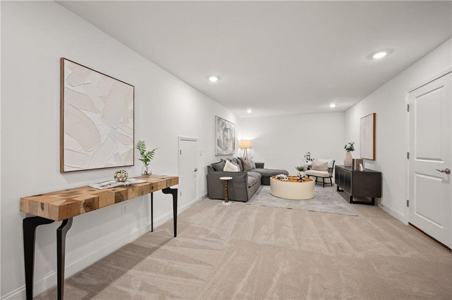 Furnished interior view inside a new home in Harmony Walk, Cartersville (Image 11). Furnished interior view inside a new home in Harmony Walk, Cartersville (Image 11).