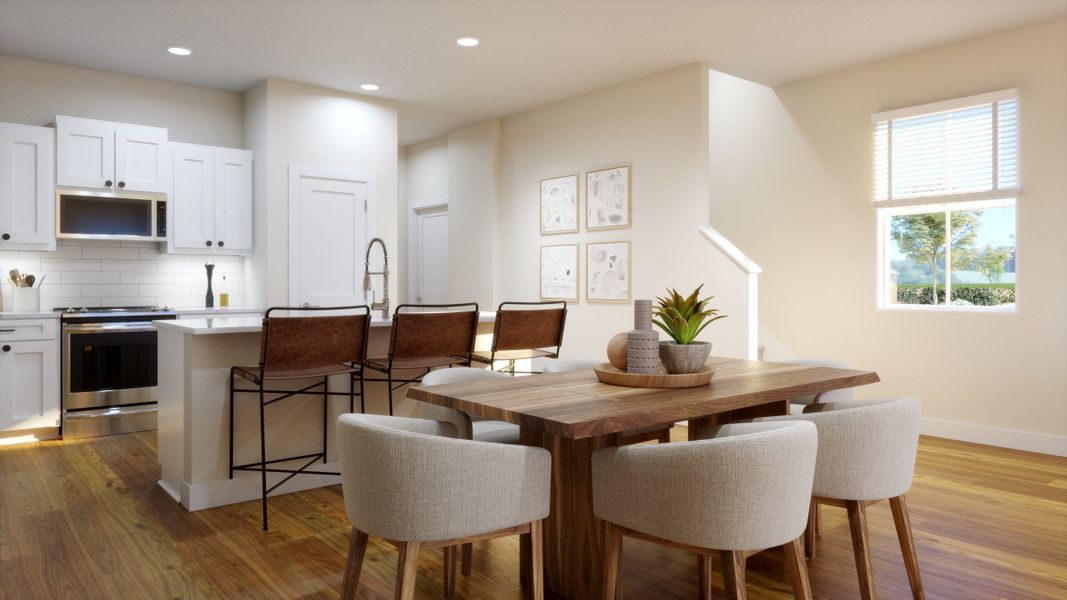 Representative furnished interior of a home built from the Cove by Risewell Homes in Eagletail Landings, Howey-in-the-Hills (Image 7). Representative furnished interior of a home built from the Cove by Risewell Homes in Eagletail Landings, Howey-in-the-Hills (Image 7).