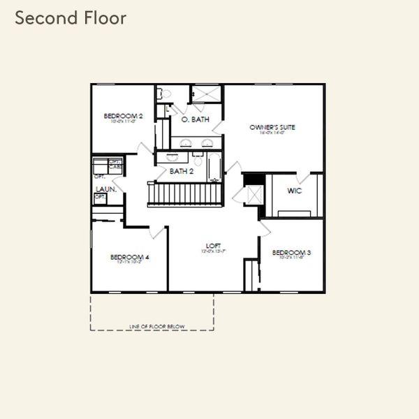 2D floor plan layout for the Tower by Pulte Homes in Everhour, Newnan, GA (Image 2). 2D floor plan layout for the Tower by Pulte Homes in Everhour, Newnan, GA (Image 2).
