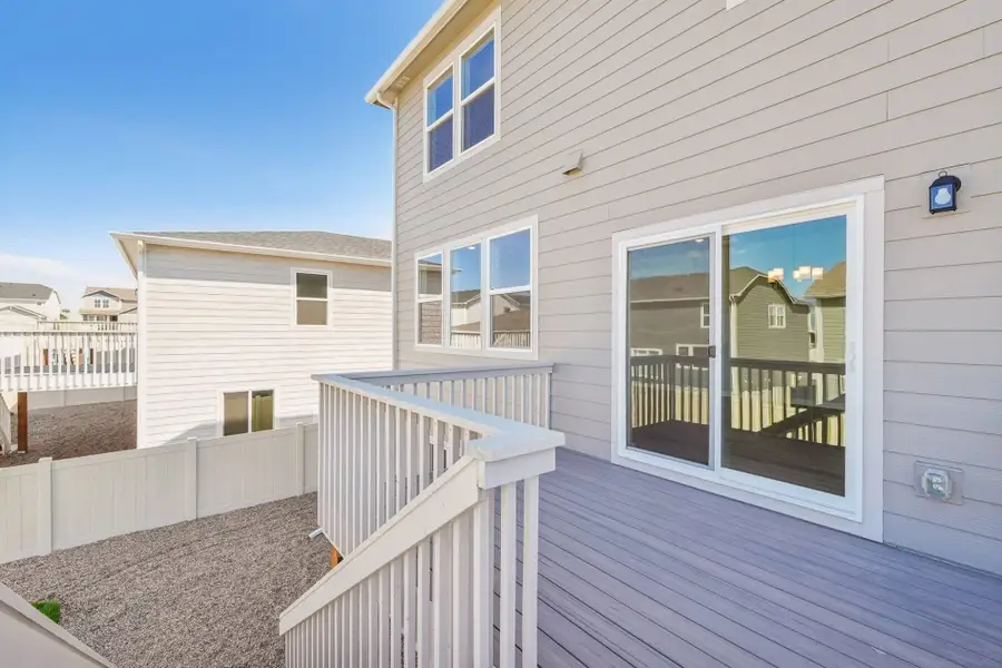 Exterior details and patio area of a home in Aspen Ranch, Fountain (Image 4).