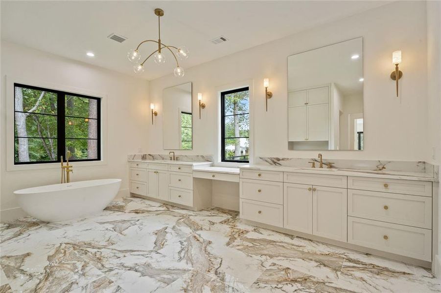 Furnished interior view inside a new home in , Alpharetta (Image 16).