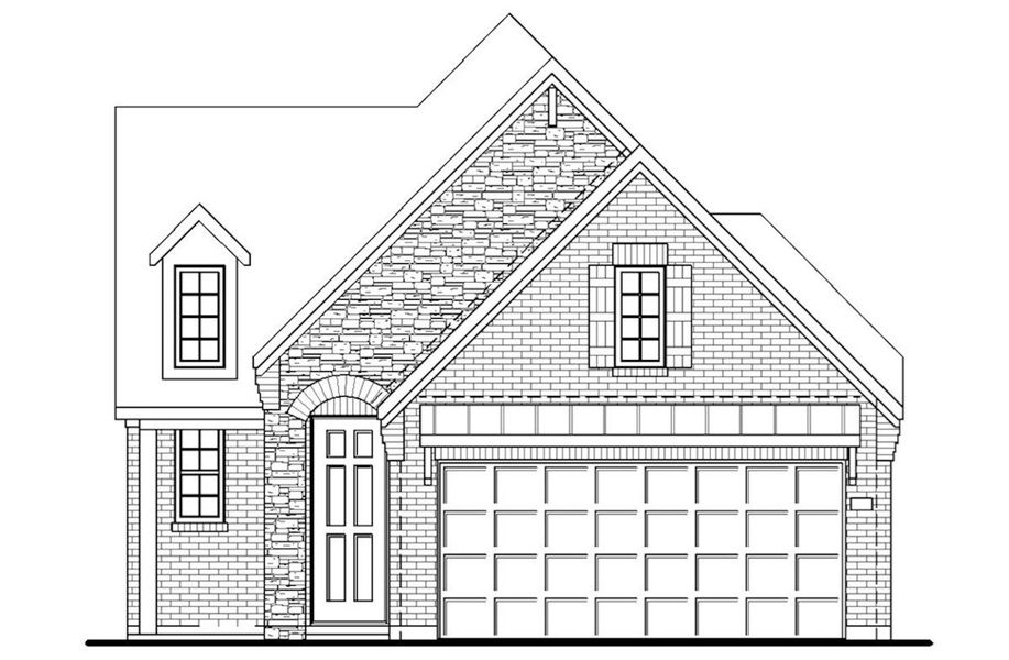 French Country L Elevation