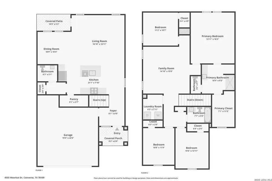 2D floor plan layout of this home in , Converse, TX (Image 6). 2D floor plan layout of this home in , Converse, TX (Image 6).