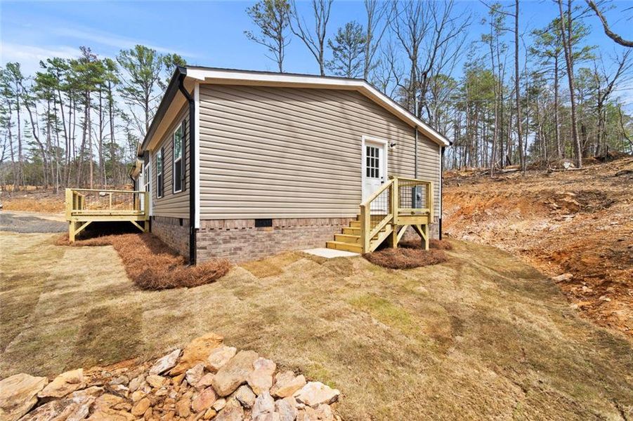 Exterior details and patio area of a home in , Waleska (Image 23). Exterior details and patio area of a home in , Waleska (Image 23).
