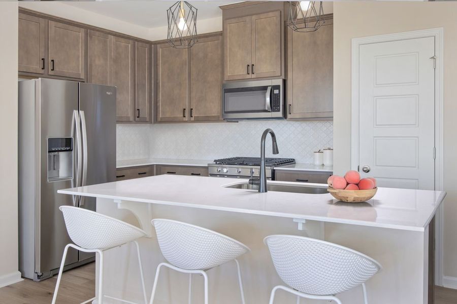 Representative furnished interior of a home built from the 1601 Modeled by KB Home in Brooks Mill - Edge Series, Durham (Image 6).