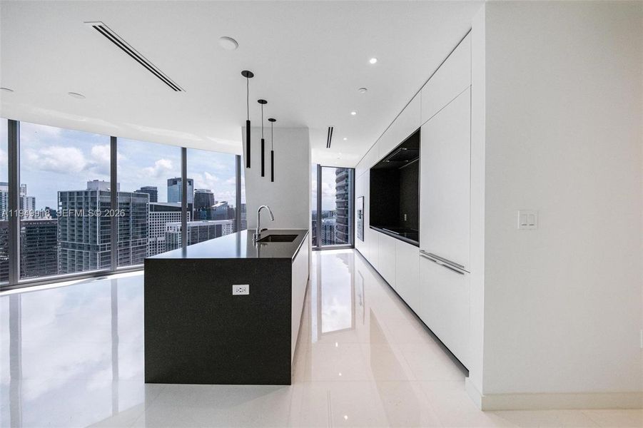 Furnished interior view inside a new home in Aston Martin Residences, Miami (Image 13).