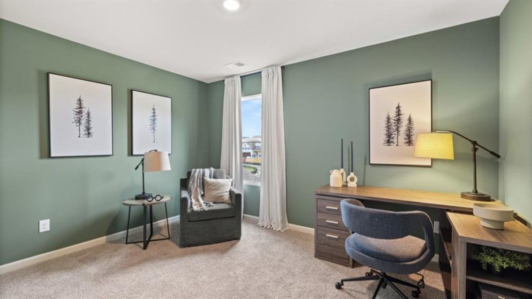 Furnished interior view inside a new home in Fairway 17 at Mirror Lake, Villa Rica (Image 14).