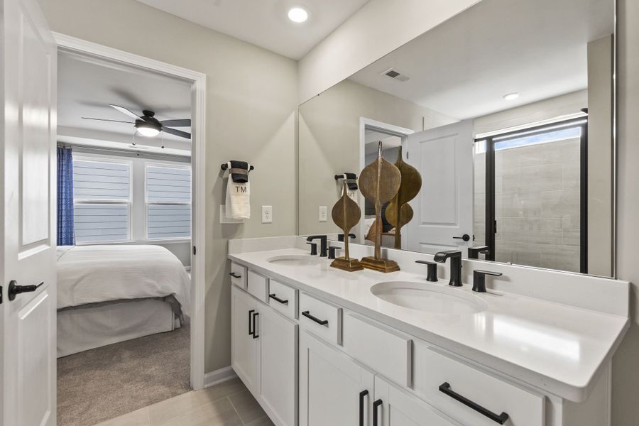 Furnished interior view inside a new home in The Coves on Lake Wylie, Charlotte (Image 20).