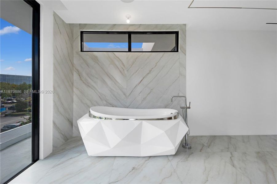 Furnished interior view inside a new home in , Miami Beach (Image 7).