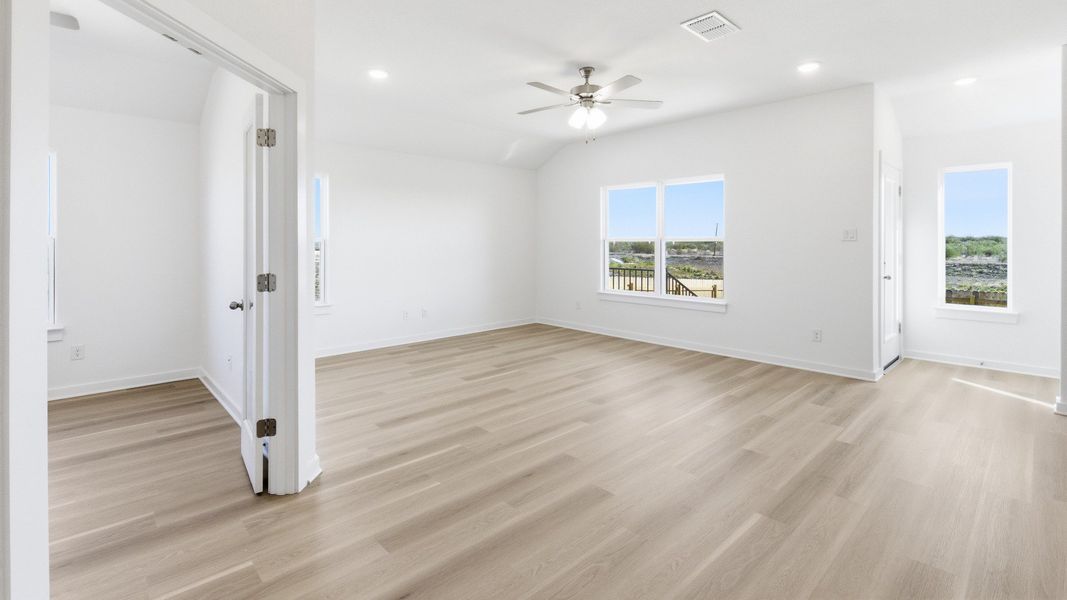 Furnished interior view inside a new home in Sky Ridge, San Marcos (Image 12).