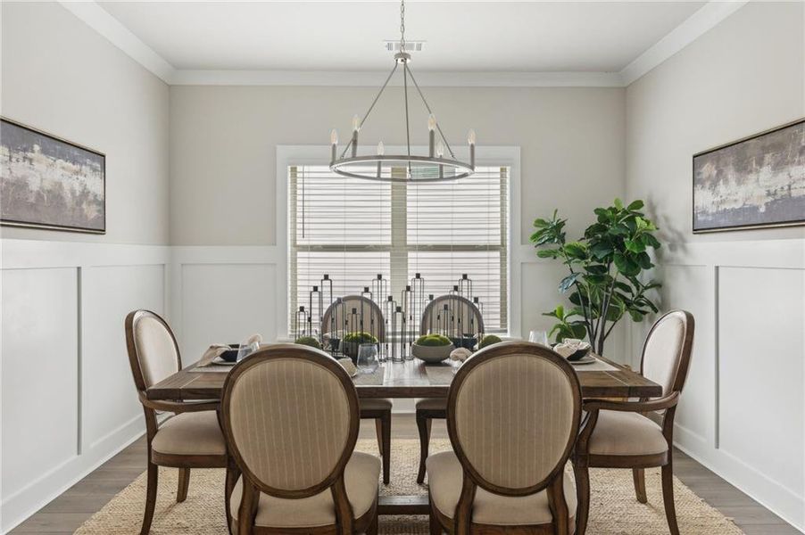 Furnished interior view inside a new home in , Flowery Branch (Image 7).