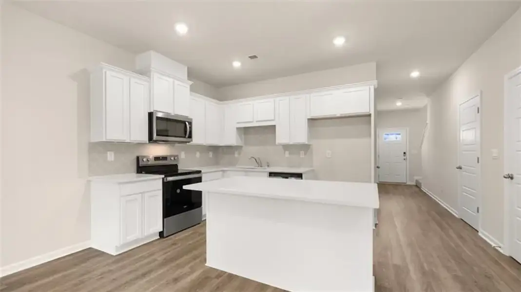 Furnished interior view inside a new home in The Gables at Agricultural Village, Perry (Image 3).