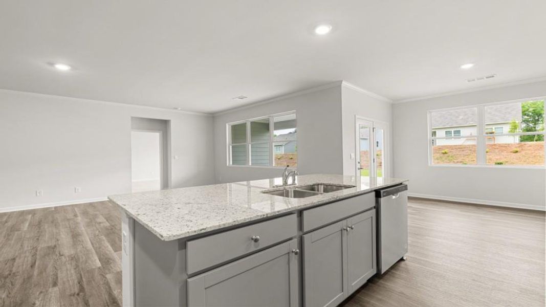 Furnished interior view inside a new home in Lost Creek, Dallas (Image 2).