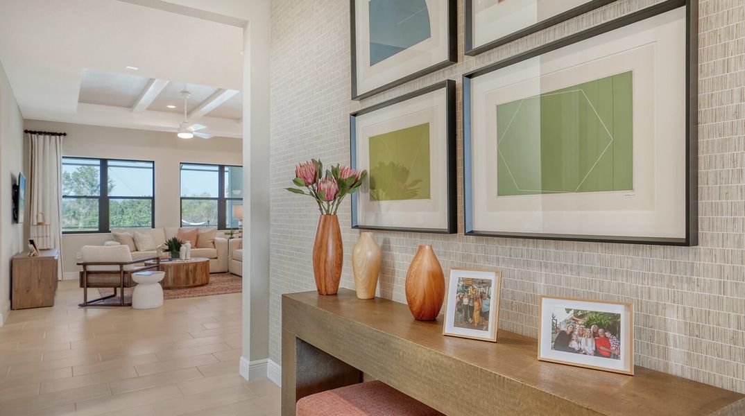 Furnished interior view inside a new home in Vistera of Venice, Nokomis (Image 9).