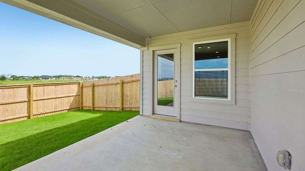 Exterior details and patio area of a home in Carillon, Manor (Image 2). Exterior details and patio area of a home in Carillon, Manor (Image 2).