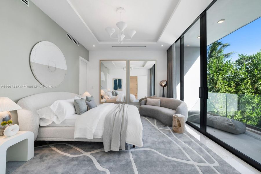 Furnished interior view inside a new home in , Miami Beach (Image 10). Furnished interior view inside a new home in , Miami Beach (Image 10).