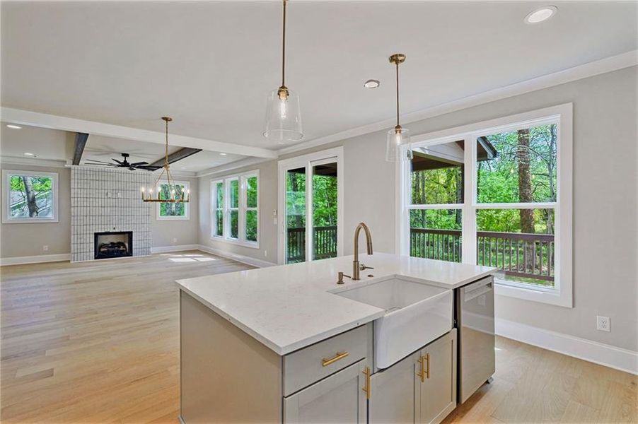 Furnished interior view inside a new home in , Atlanta (Image 8).