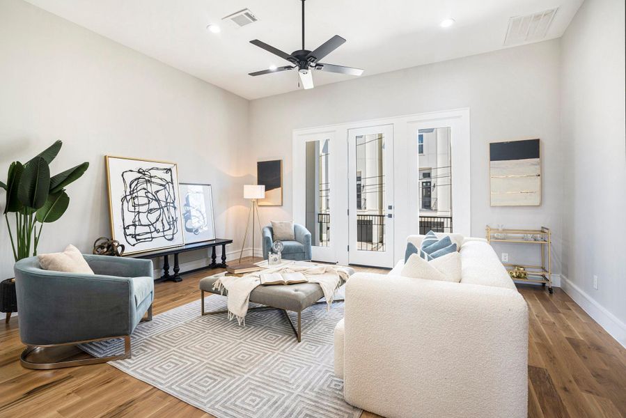 Furnished interior view inside a new home in , Houston (Image 6).