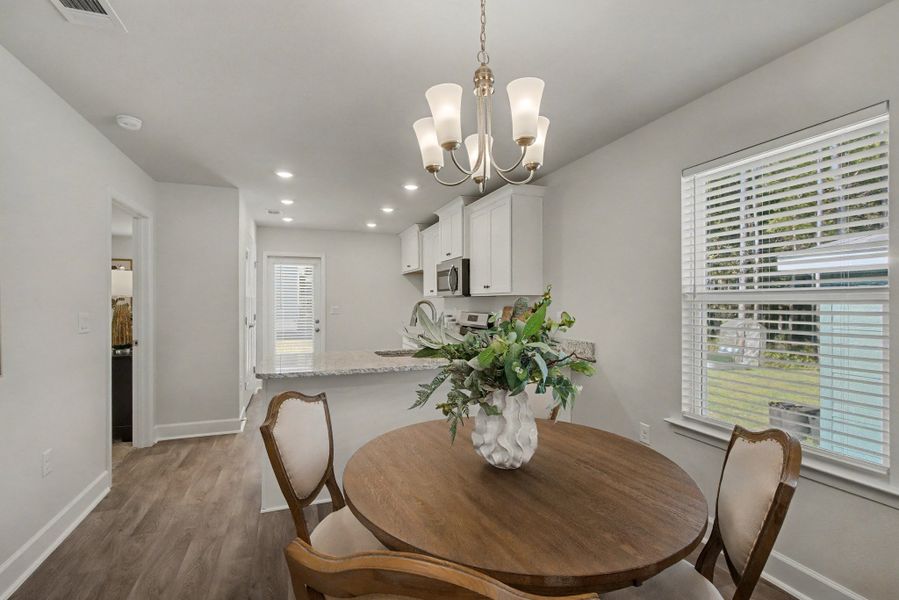 Representative furnished interior of a home built from the Plan 1250 by Adams Homes in Turtle Creek, Cantonment (Image 11).