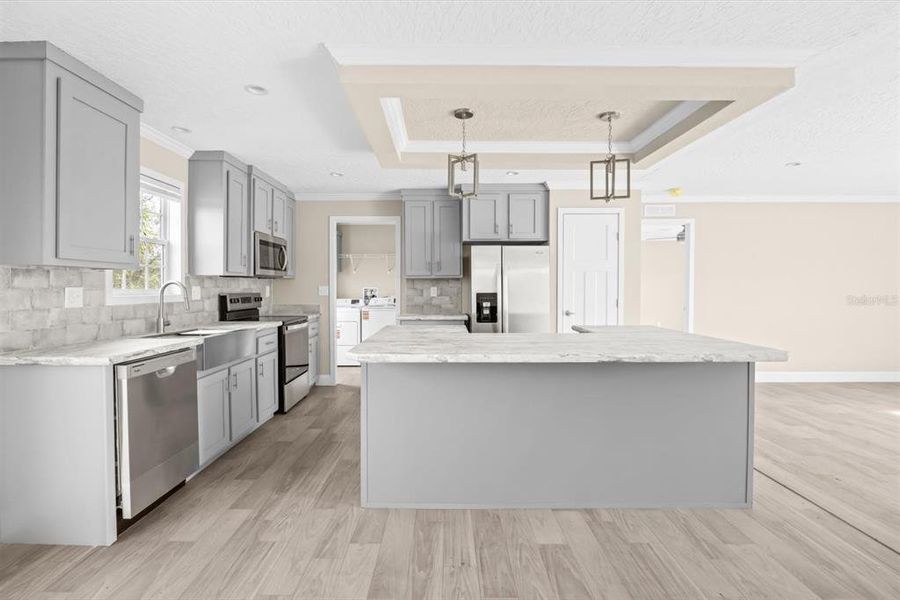 Furnished interior view inside a new home in , Okeechobee (Image 8).