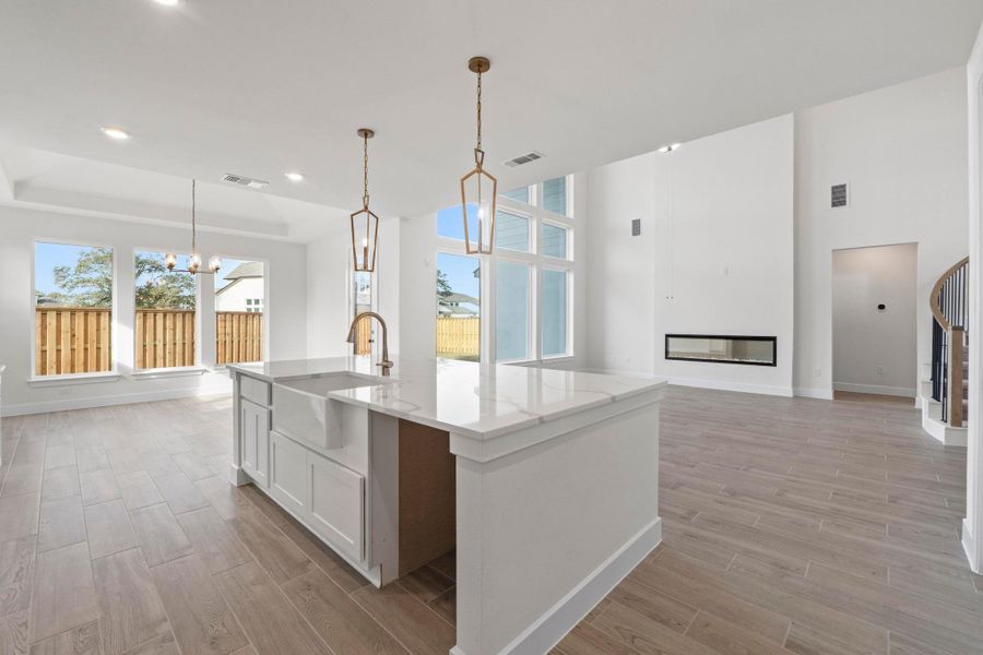 Furnished interior view inside a new home in Parmer Ranch, Georgetown (Image 6).