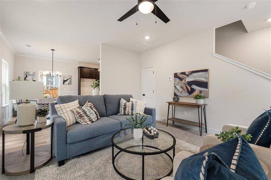 Furnished interior view inside a new home in Canterbury Villas, Carrollton (Image 12).