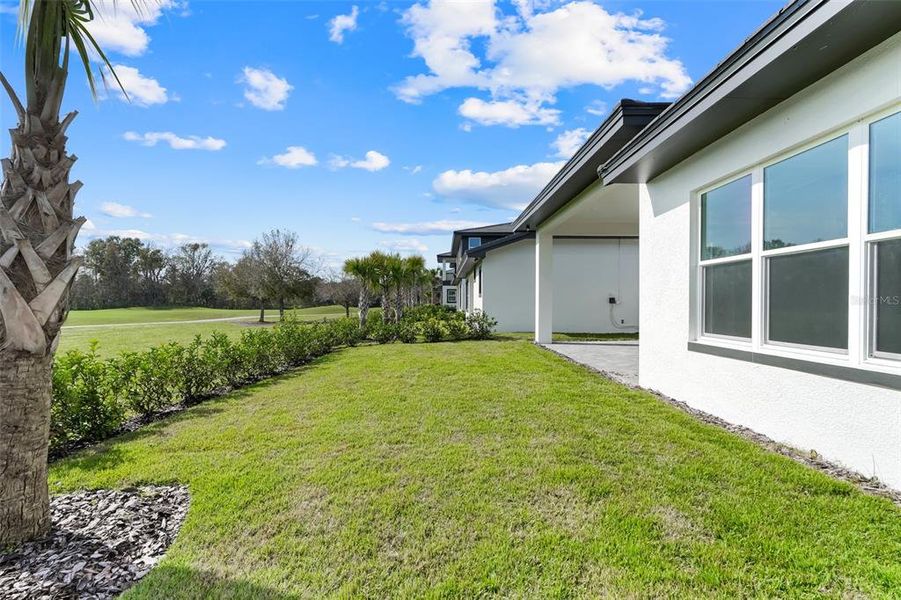 Exterior details and patio area of a home in Hampton Green at Providence, Davenport (Image 27).