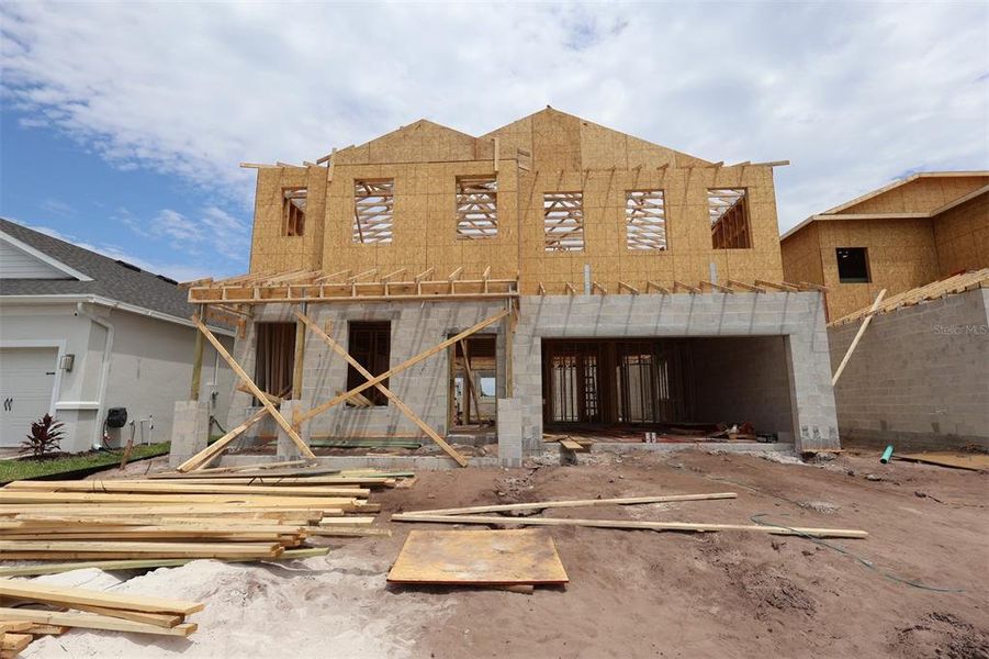 In-progress construction of a new home in Bay Lake Farms, St. Cloud, FL (Image 5).