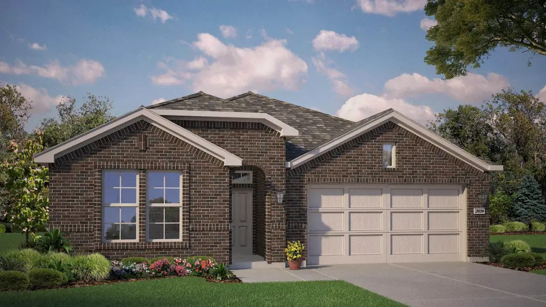 Representative exterior photo of a completed home built from the Las Cruces by D.R. Horton in Northstar West, Fort Worth, TX (Image 19).