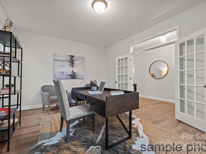 Furnished interior view inside a new home in Enclave at Belmont, Belmont (Image 8). Furnished interior view inside a new home in Enclave at Belmont, Belmont (Image 8).
