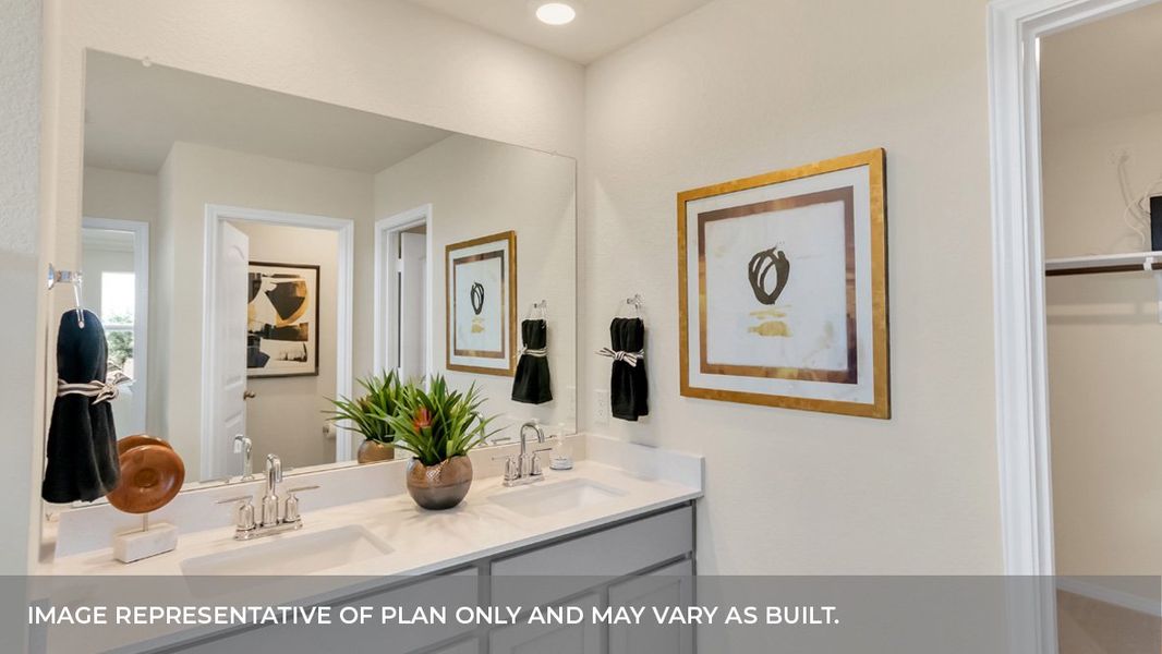 Furnished interior view inside a new home in Carillon, Manor (Image 29).