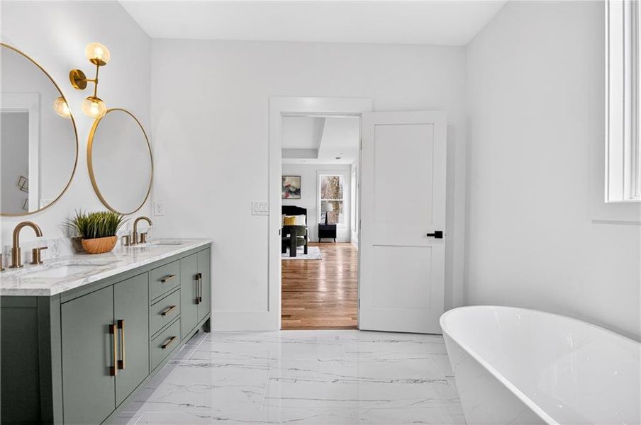 Furnished interior view inside a new home in , Atlanta (Image 14).