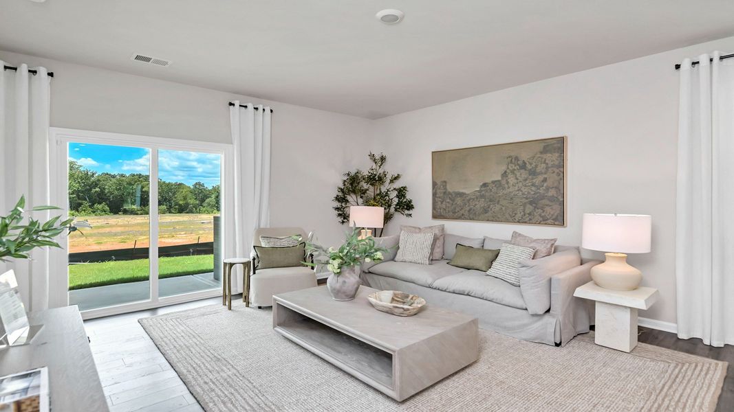 Representative furnished interior of a home built from the ALLEX by D.R. Horton in Leatherstone, Blythewood (Image 18).