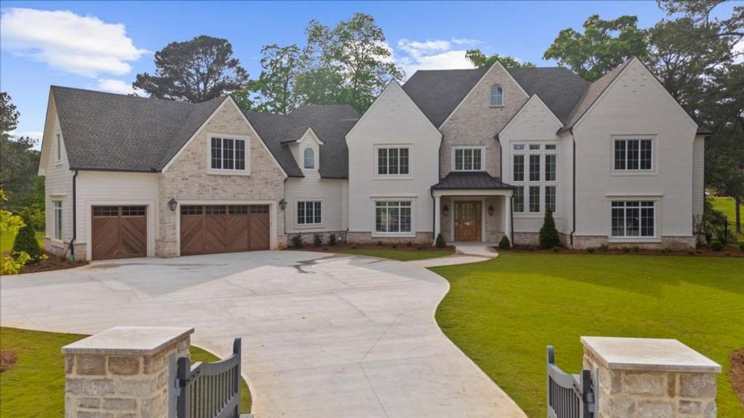 Front exterior of a new home in , Canton, GA, highlighting curb appeal (Image 29).