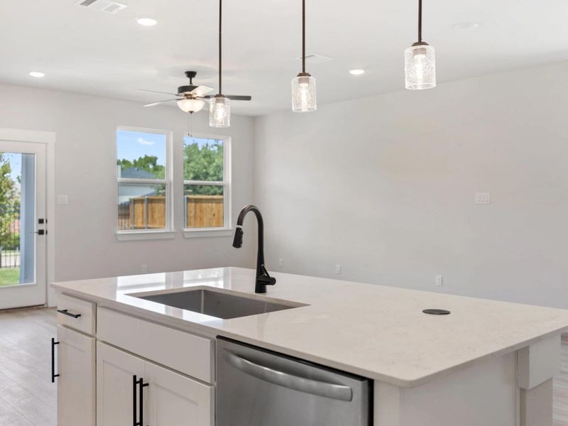 Close-up of interior finishes inside a home in Lake Park Villas, Wylie (Image 18).