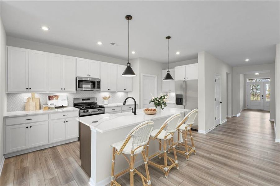 Furnished interior view inside a new home in Laurel Farms, Dallas (Image 3). Furnished interior view inside a new home in Laurel Farms, Dallas (Image 3).