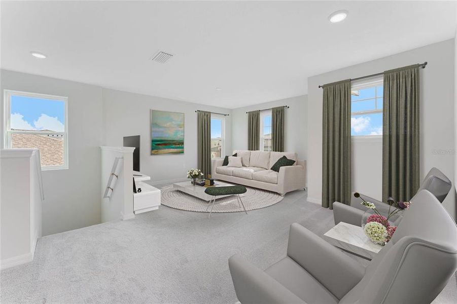 Furnished interior view inside a new home in Hidden Cove, Eustis (Image 29).